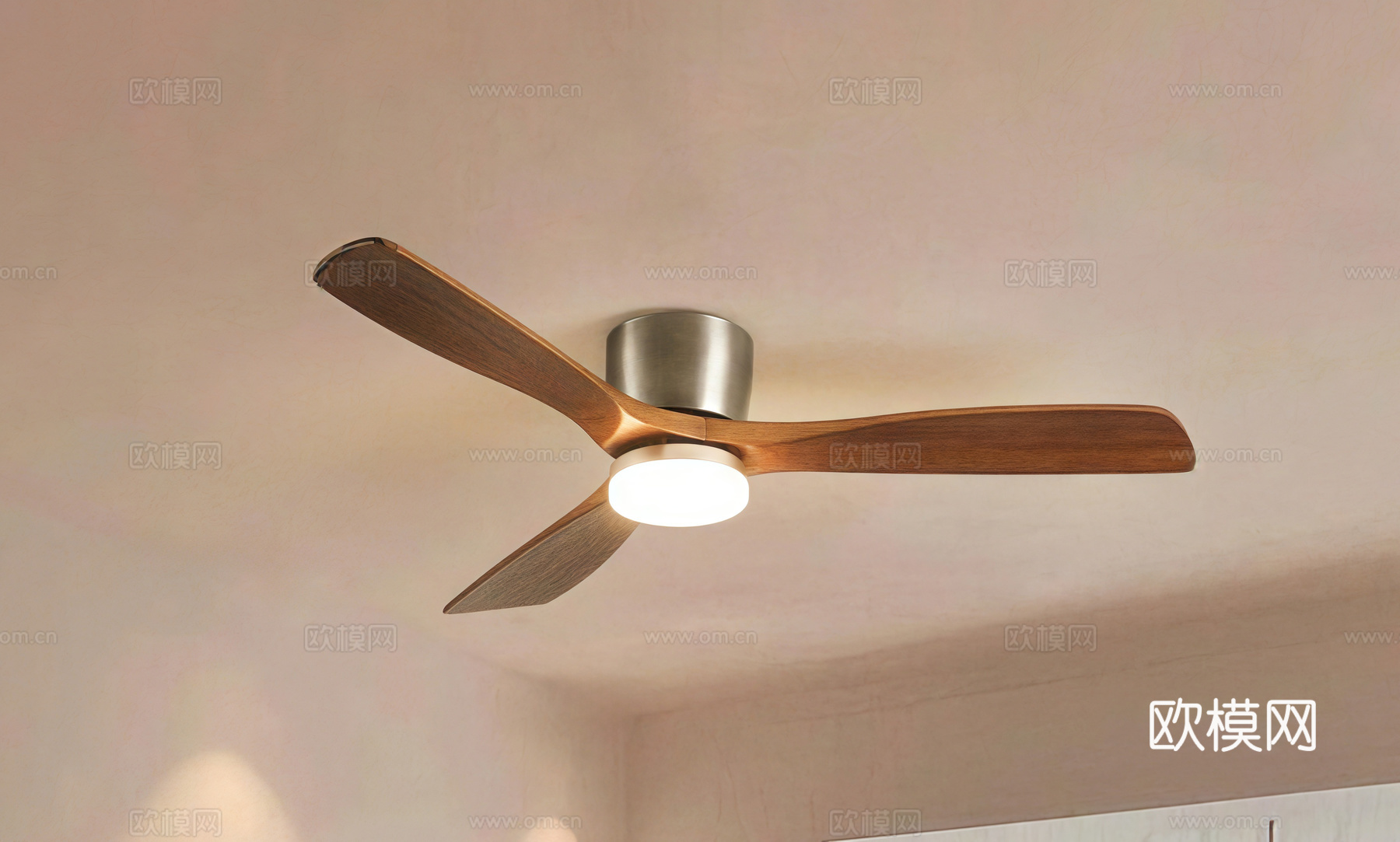 中古吊扇灯 风扇灯su模型