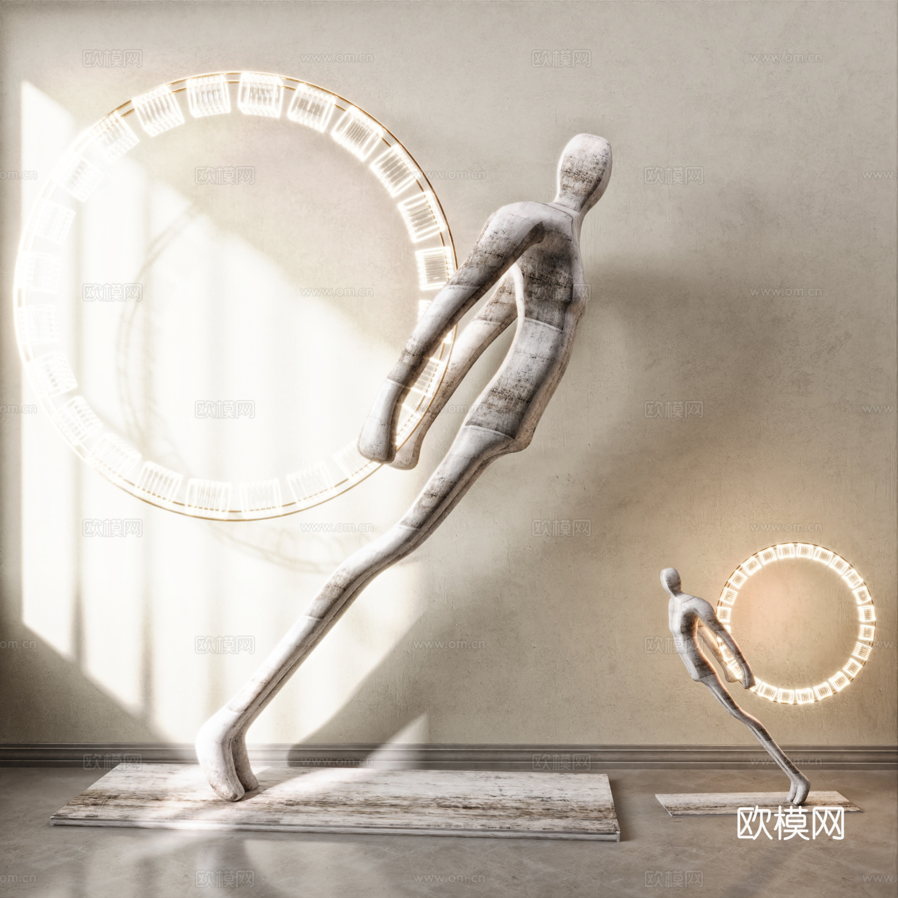 现代简约雕塑摆件 迈克尔杰克逊 创意雕塑3d模型
