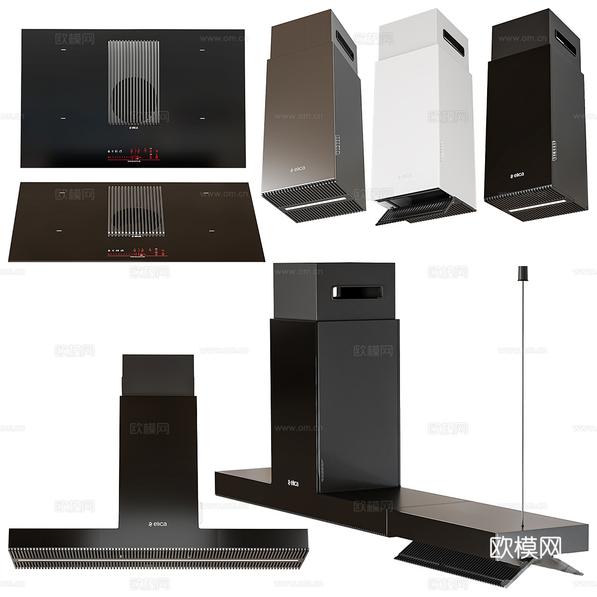 Elica 厨房电器套装3d模型