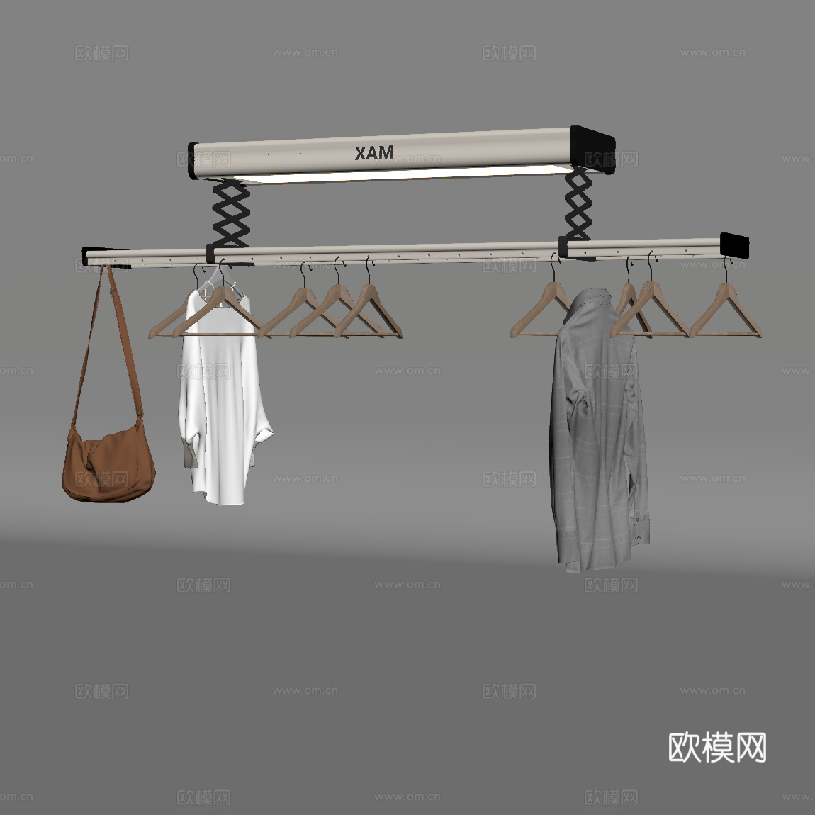 晾衣架 现代晾衣架su模型