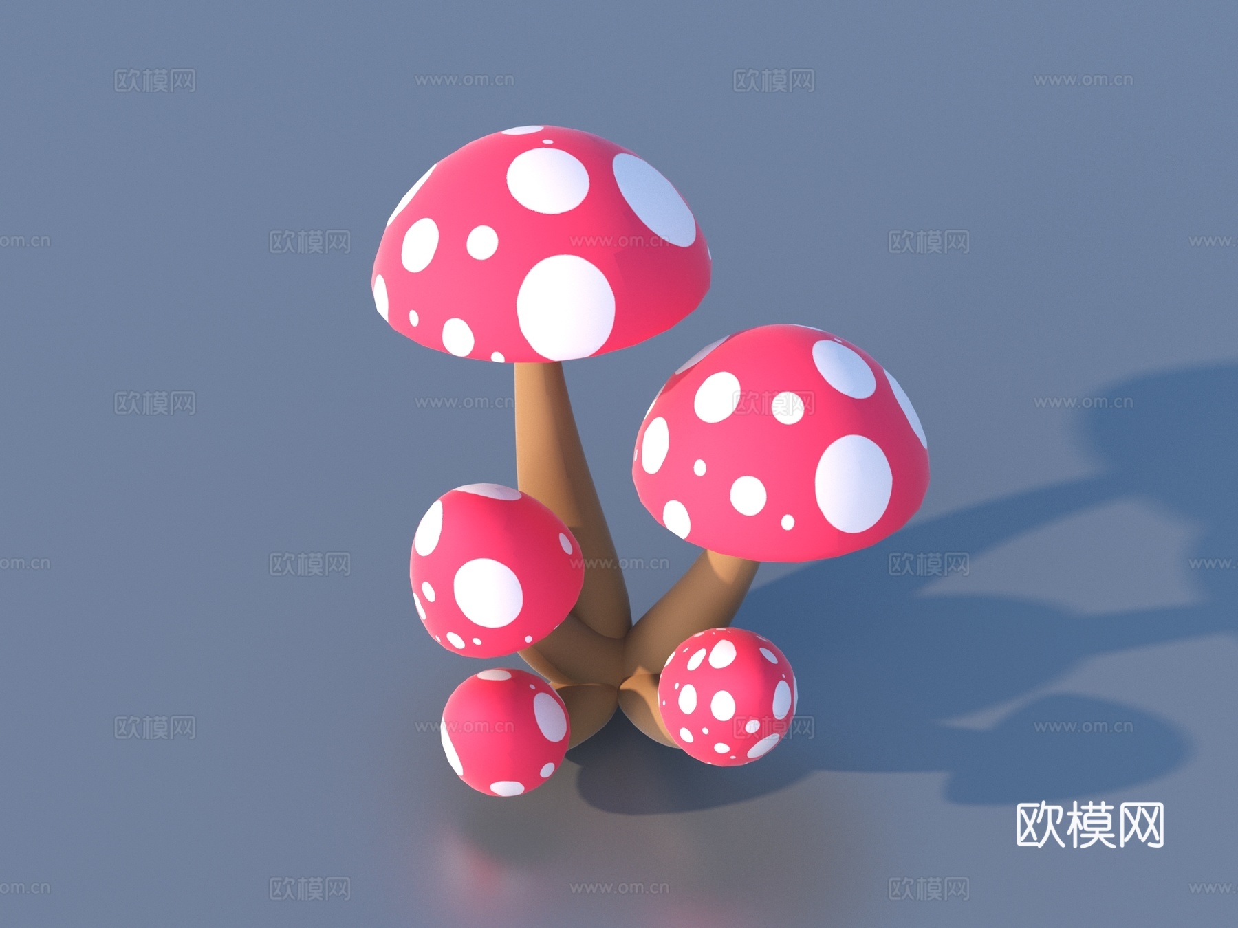 卡通蘑菇 蘑菇su模型