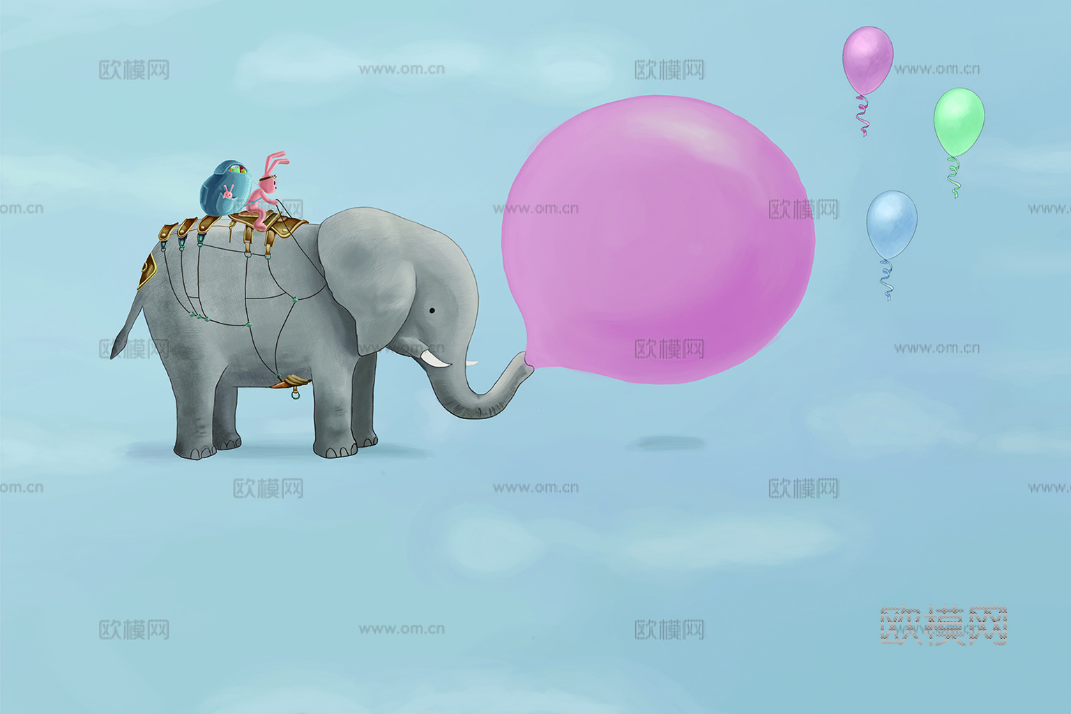 现代简约儿童可爱壁纸墙布下载