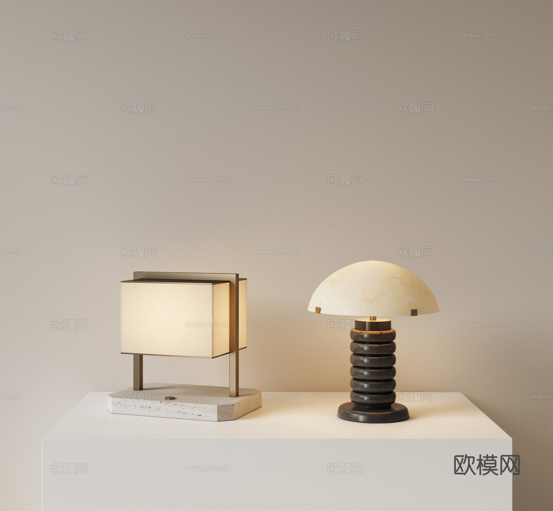 现代轻奢台灯 客厅台灯 床头台灯 书房台灯 复古台灯 小台灯3d模型