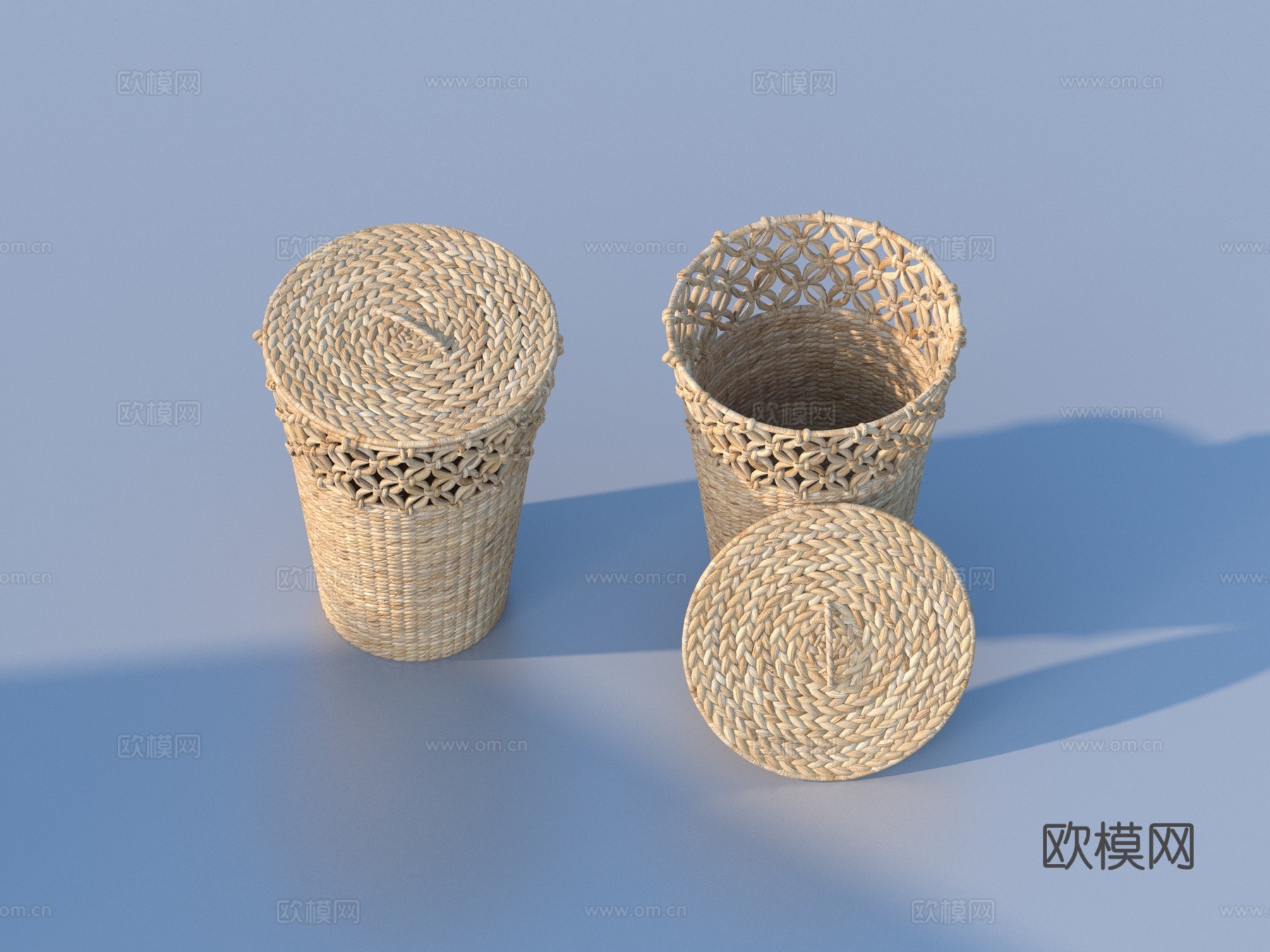 收纳筐 收纳箱 置物筐3d模型