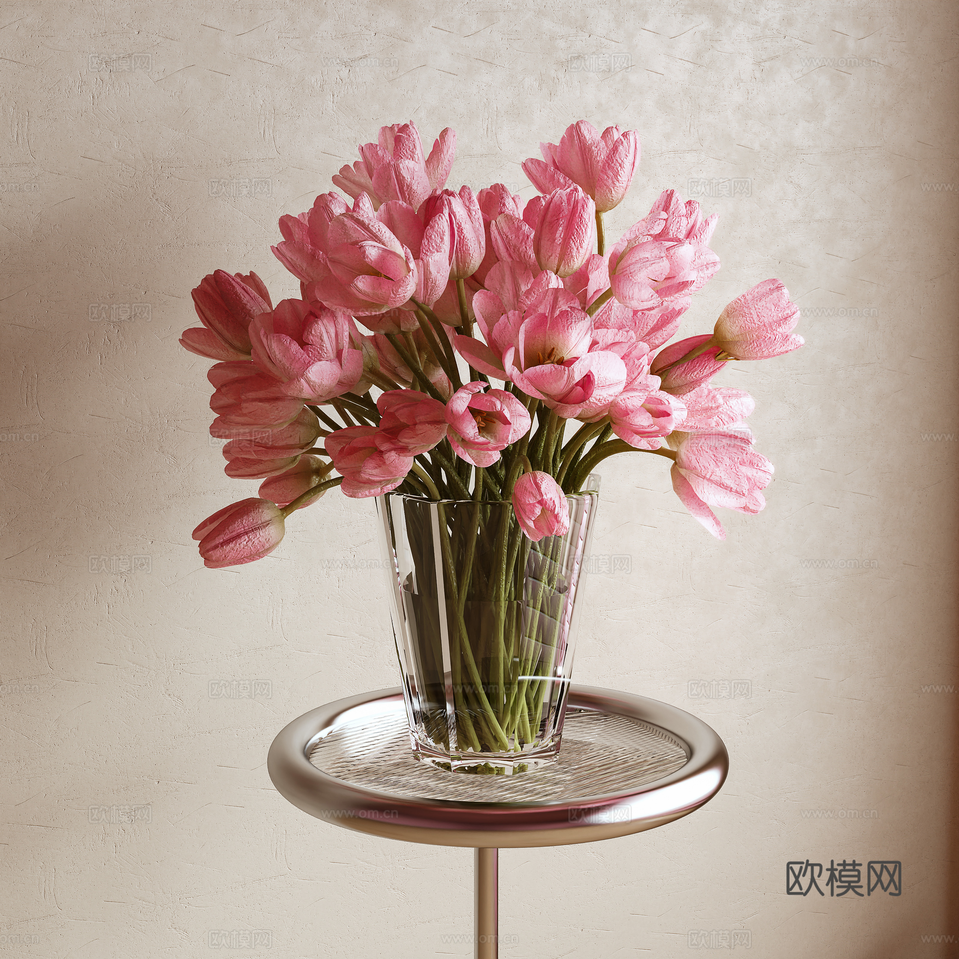现代花卉 插花3d模型