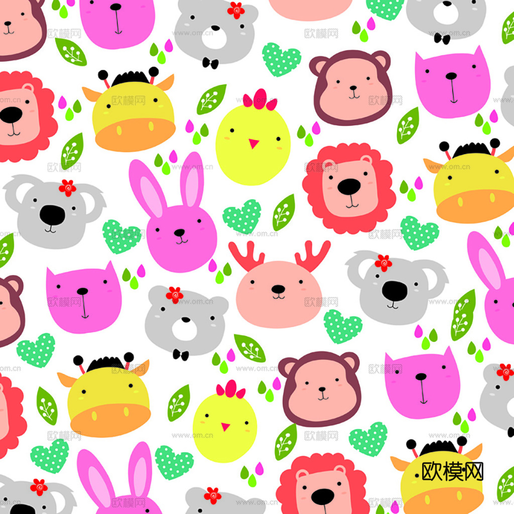 现代简约儿童可爱壁纸墙布下载