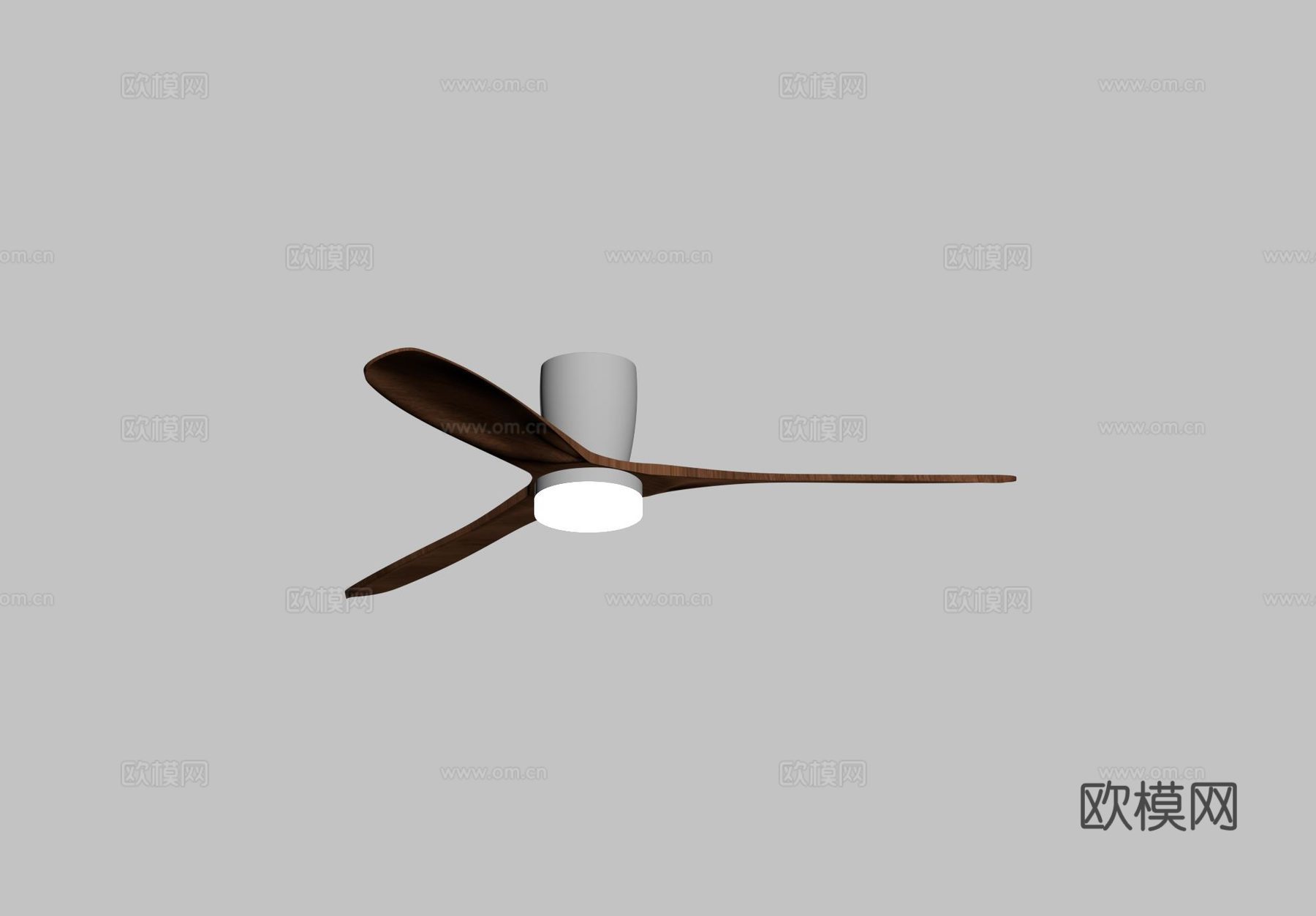 中古吊扇灯 风扇灯su模型