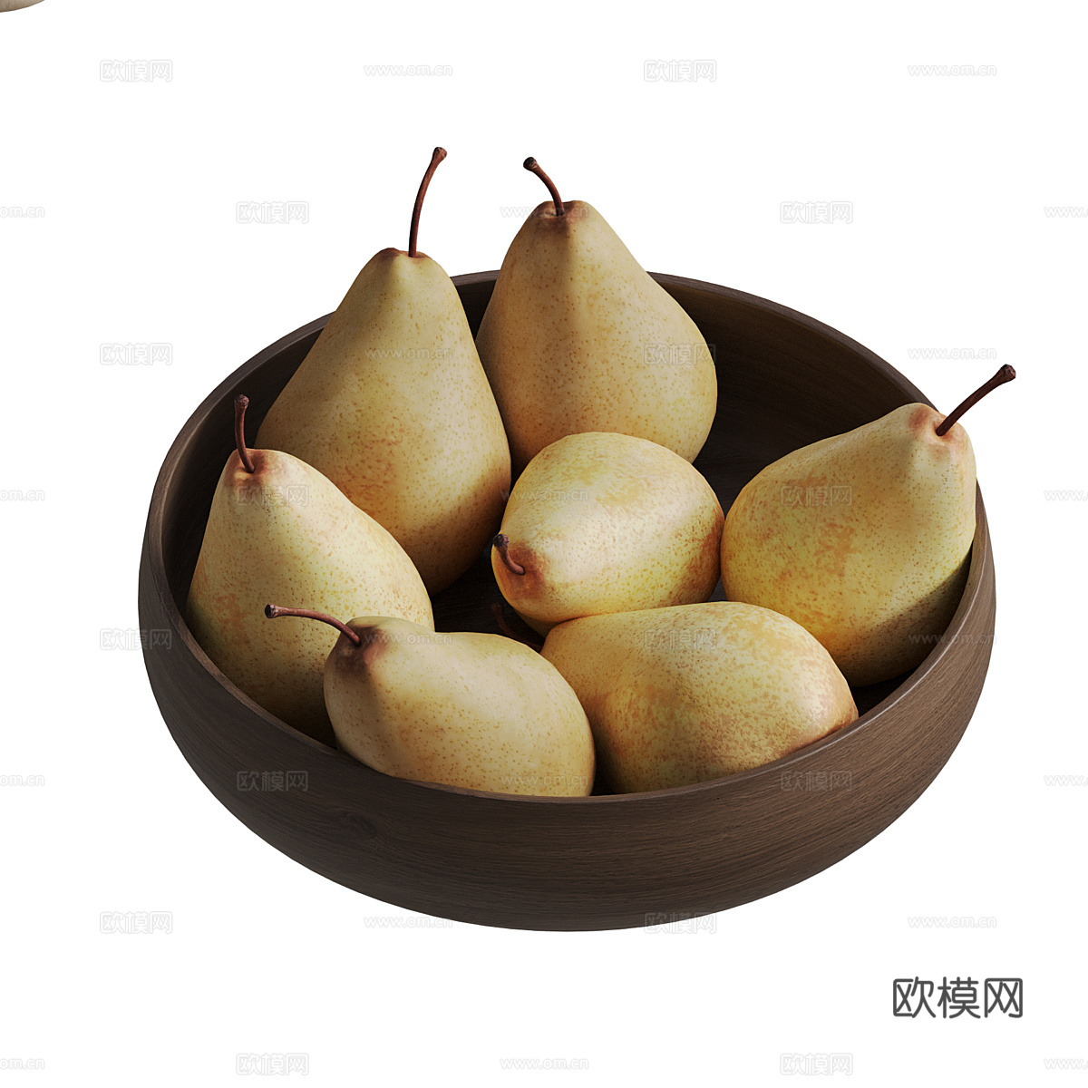 现代意式厨房器具 水果果盘3d模型