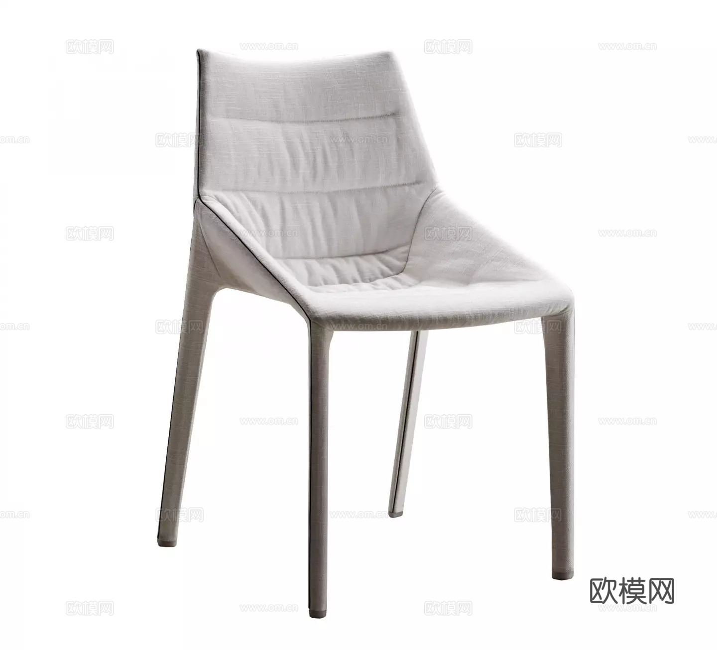 现代意式布艺椅子3d模型