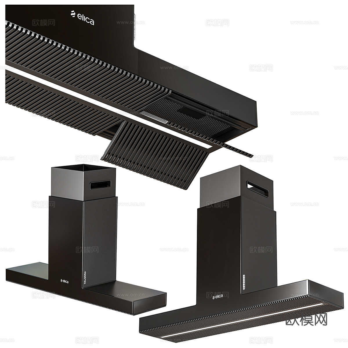 Elica 厨房电器套装3d模型