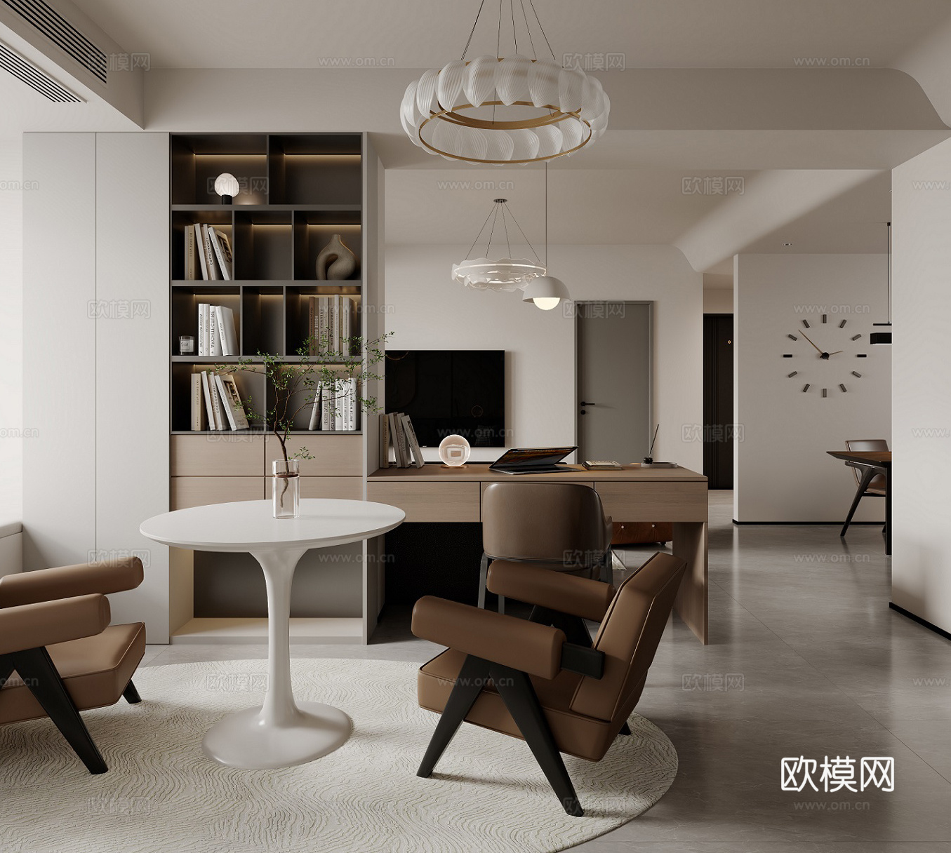 现代简约客餐厅3d模型