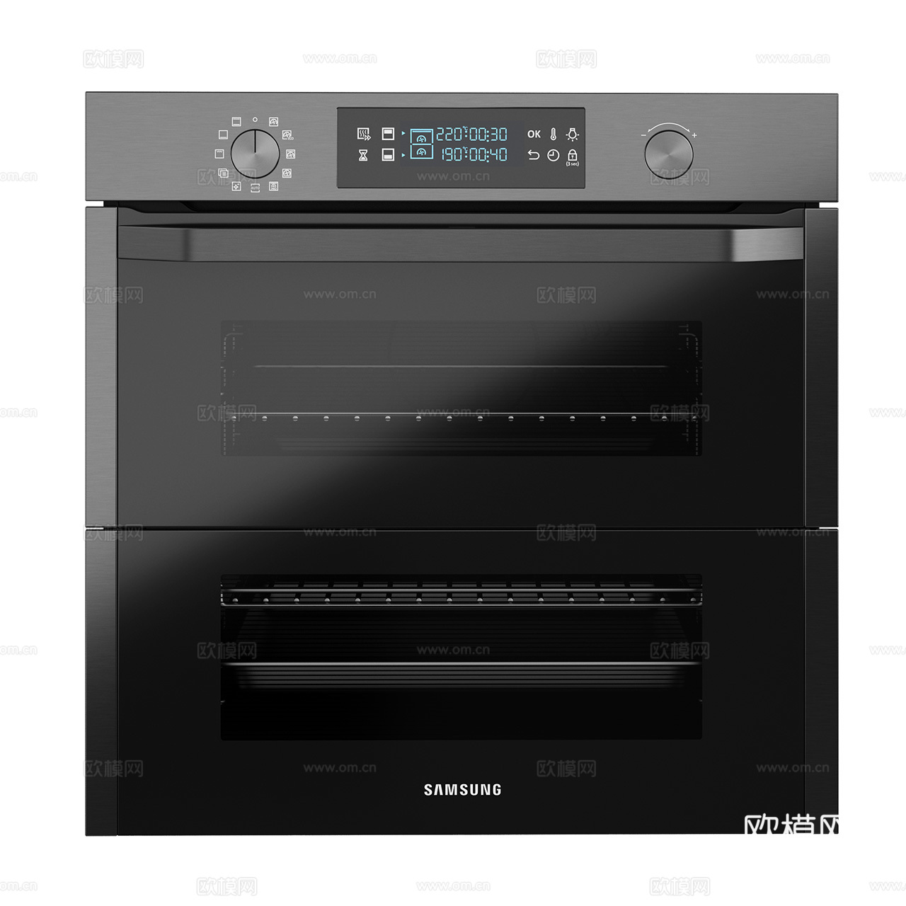 现代烤箱 三星烤箱 嵌入式烤箱 烤炉 厨房电器3d模型