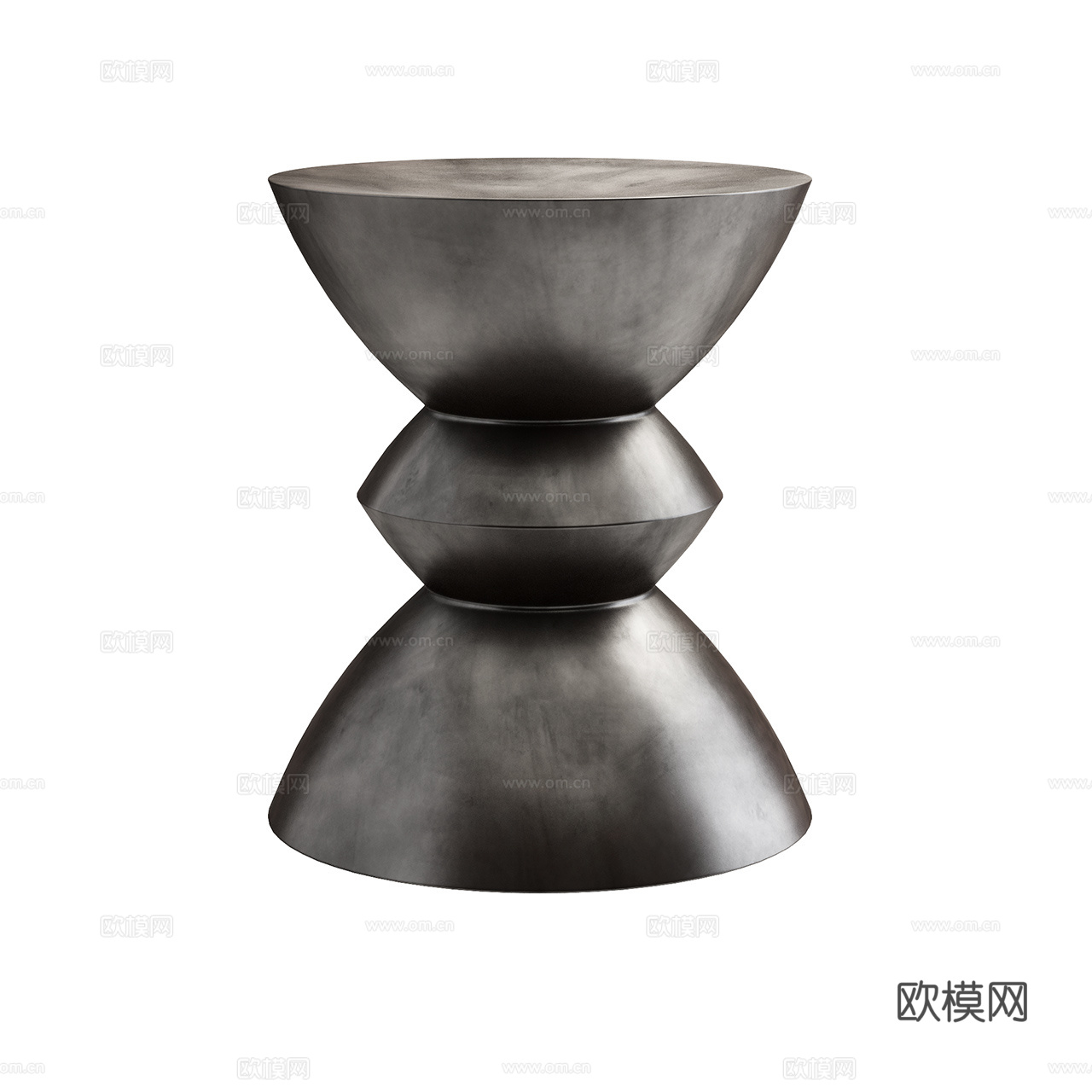 Time 现代意式边几 极简边几 圆边几 铜边几 金属边几3d模型