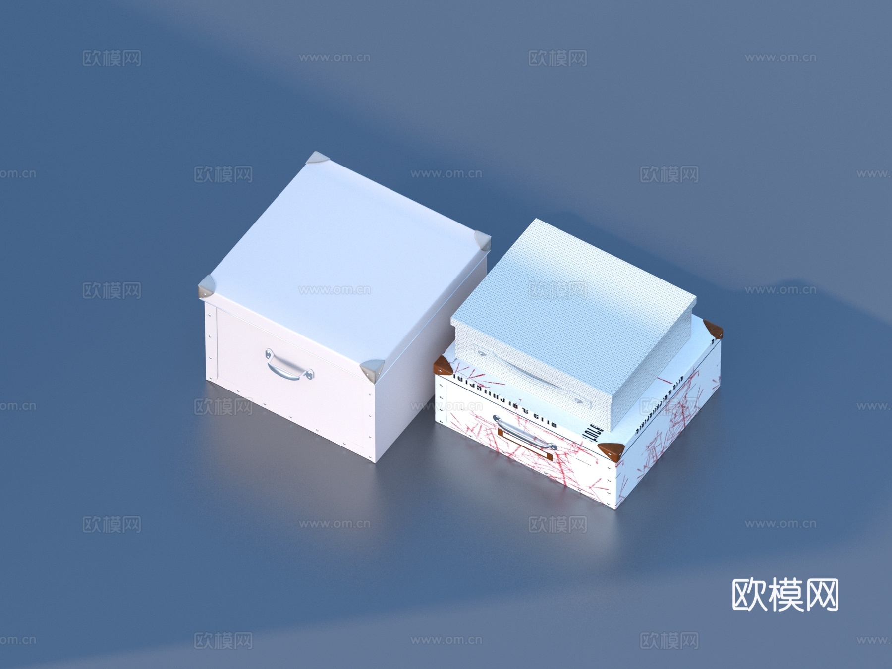 收纳盒 收纳箱 置物筐 储物箱3d模型