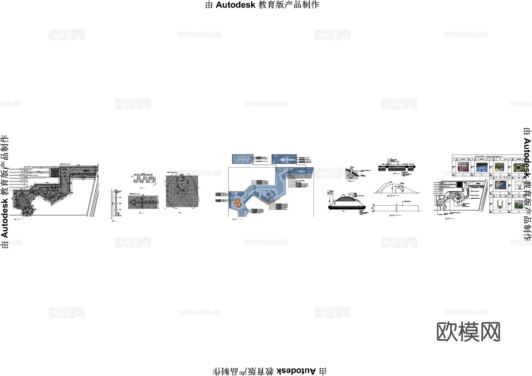 儿童活动区细部施工图cad施工图