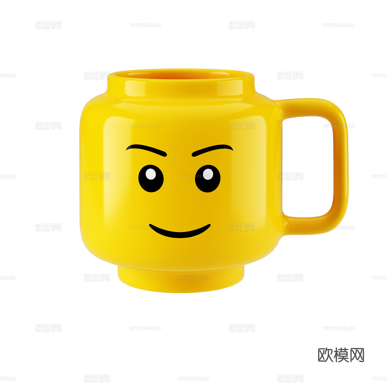 Lego 乐高 男孩大号陶瓷杯 杯子 咖啡杯 陶瓷杯3d模型