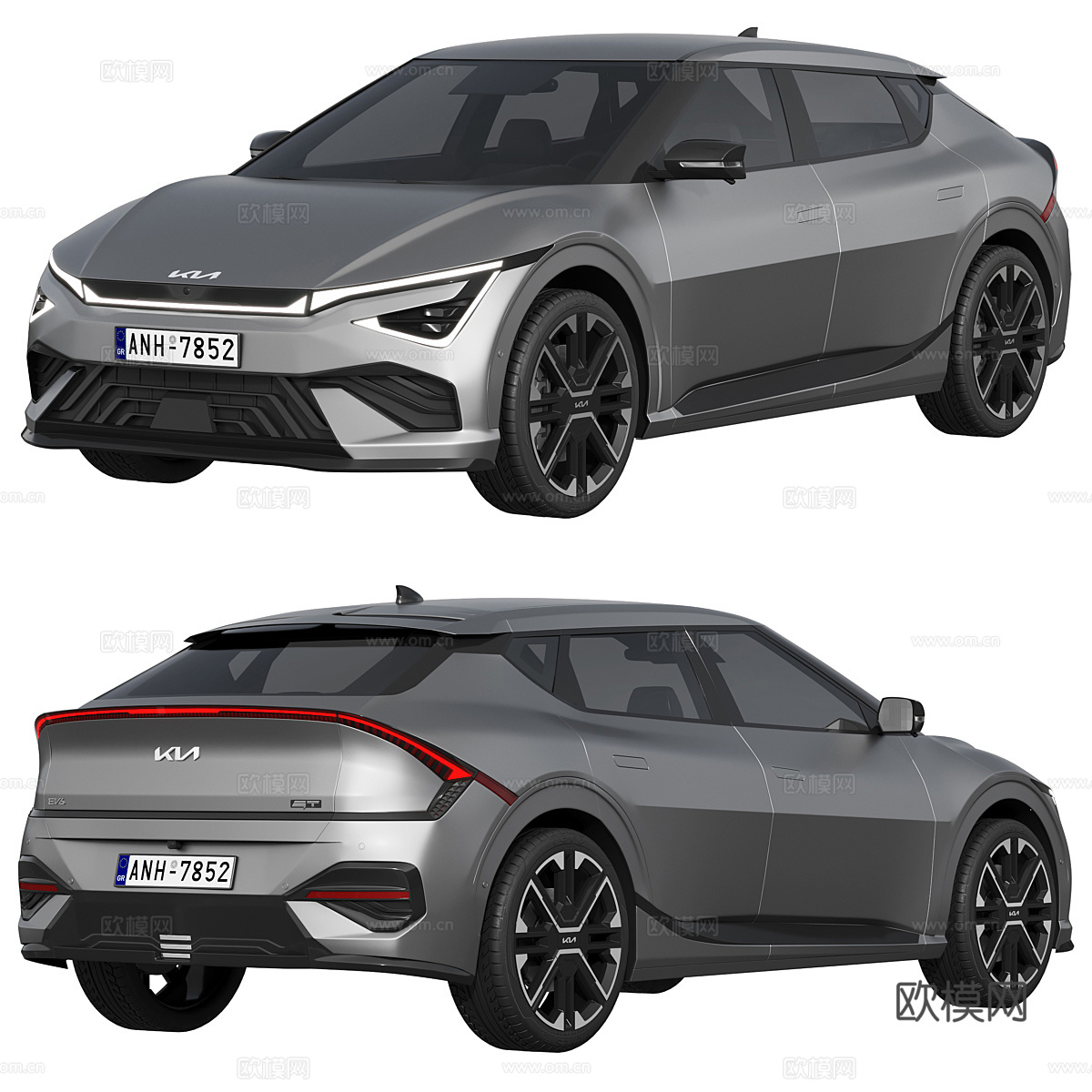 起亚 EV6 GT Line 2025 轿车3d模型