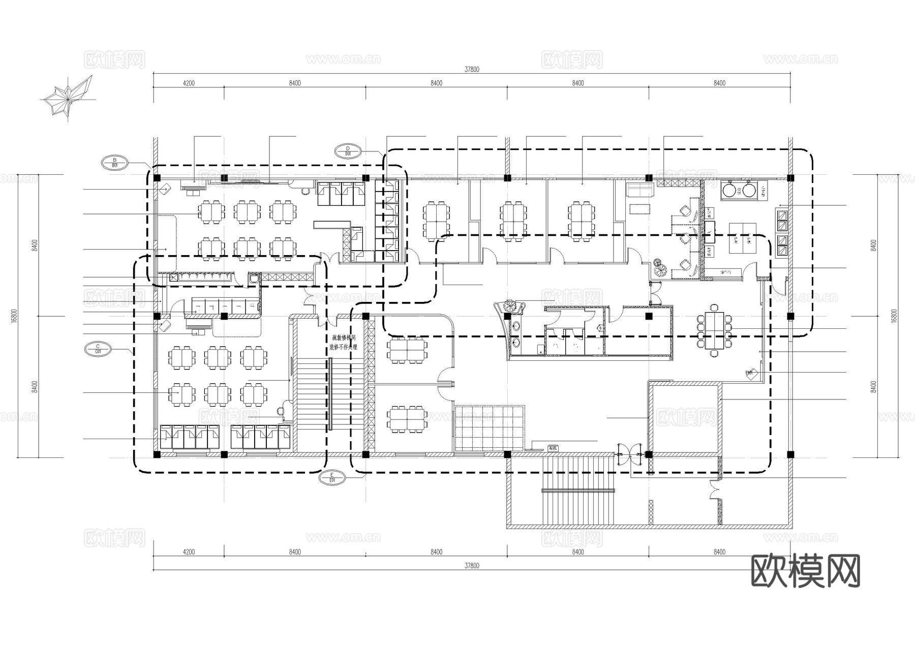 幼儿园装修施工图cad施工图