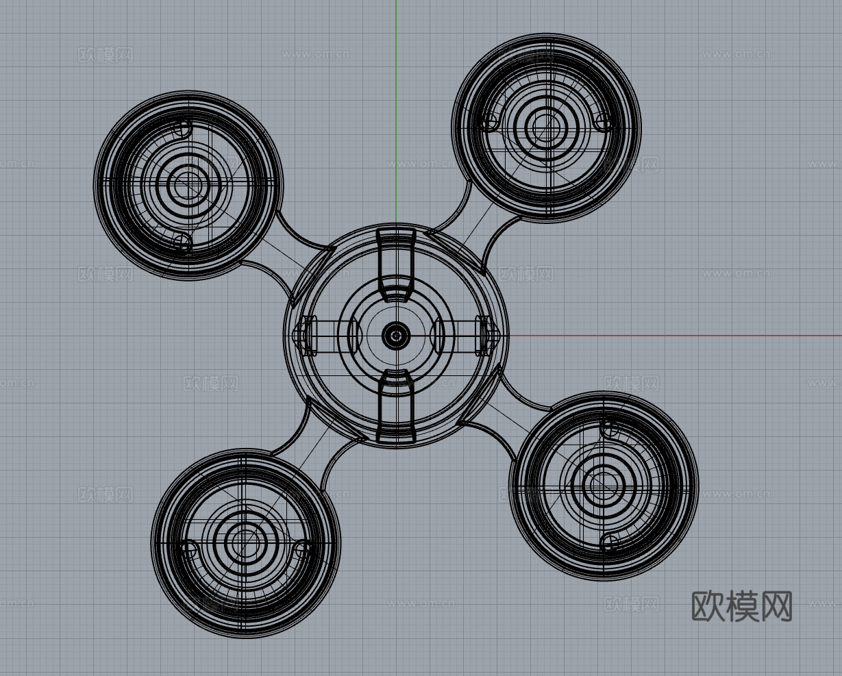 浮萍清理机cad施工图下载（渲染图3）