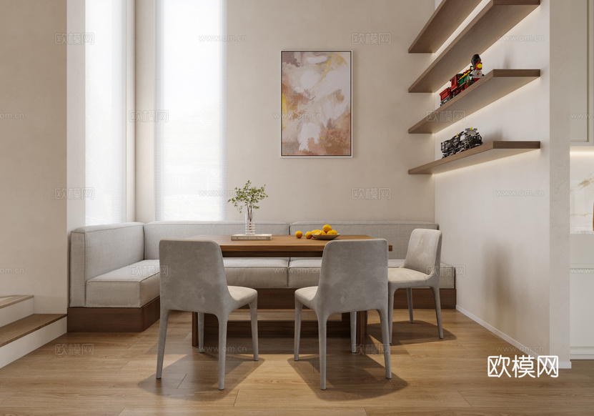 現(xiàn)代餐廳3d模型下載