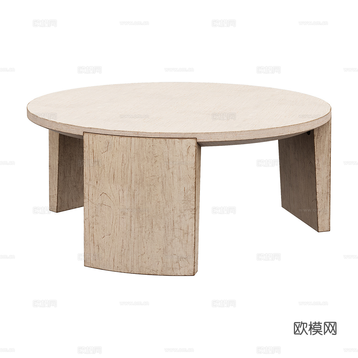 北欧简约茶几 茶几 简约茶几  圆形茶几 木质茶几3d模型