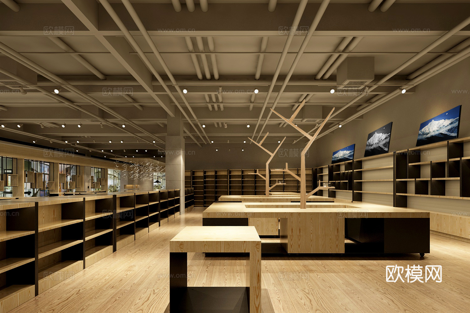 中信书店施工图cad施工图