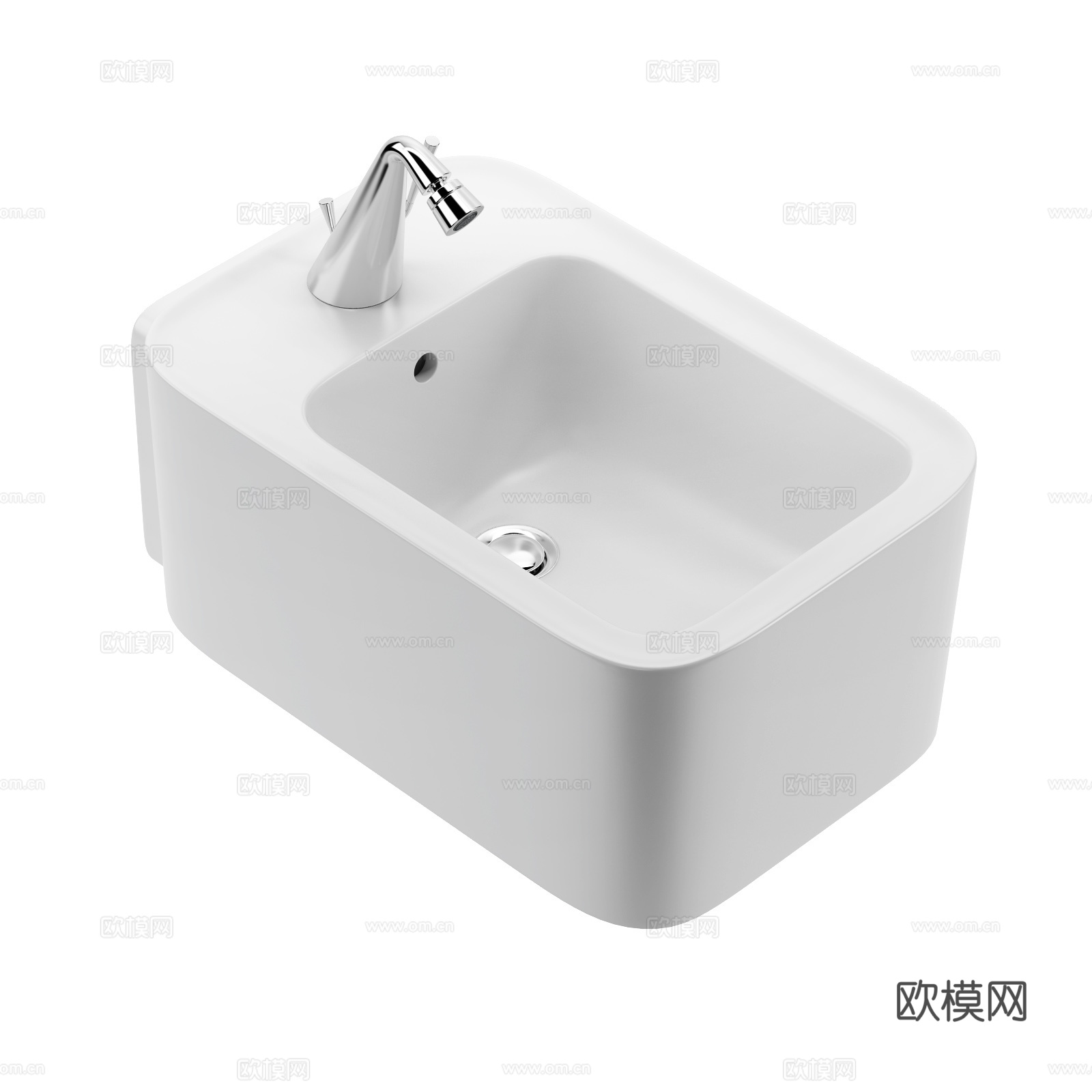 Valdama 现代马桶 坐便器 壁挂式坐浴盆3d模型