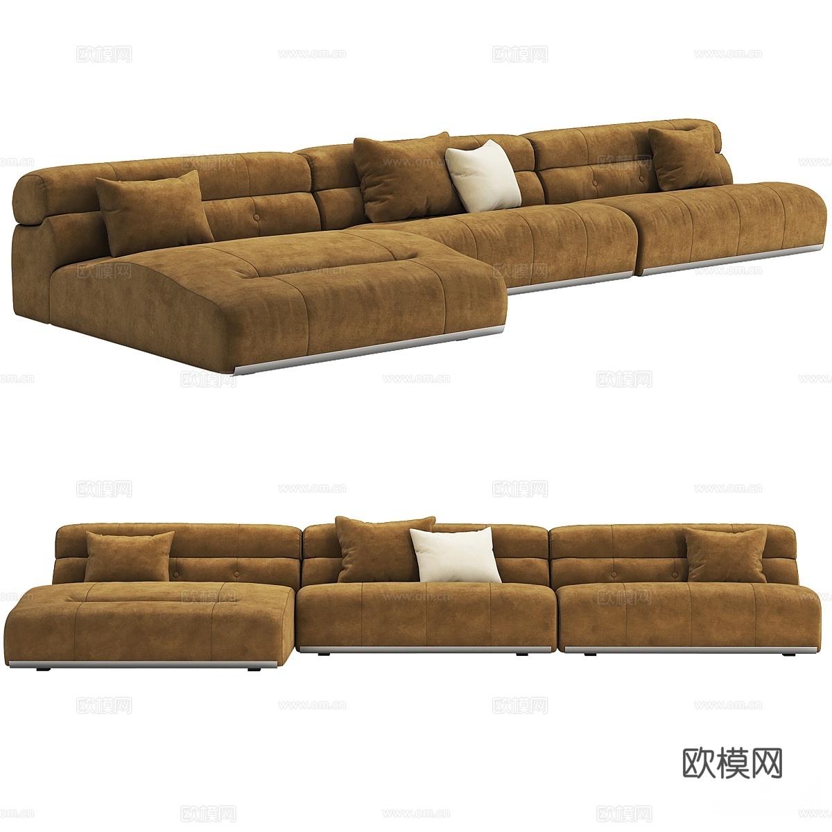 多人沙发3d模型下载