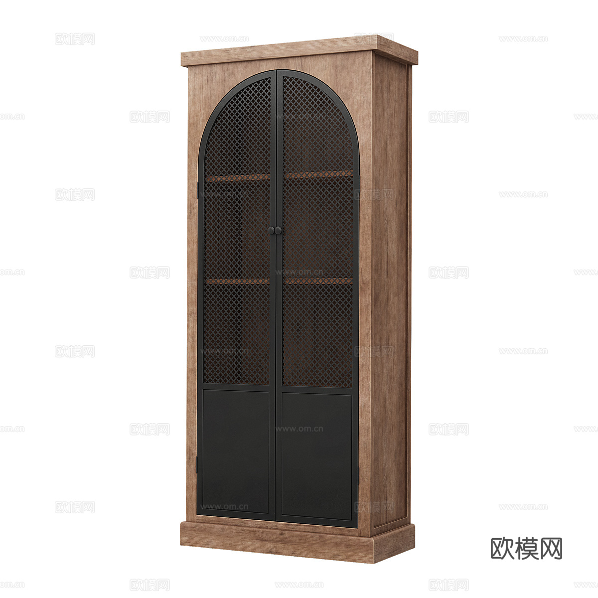 美式简约书柜 书柜 简约书柜 装饰柜3d模型
