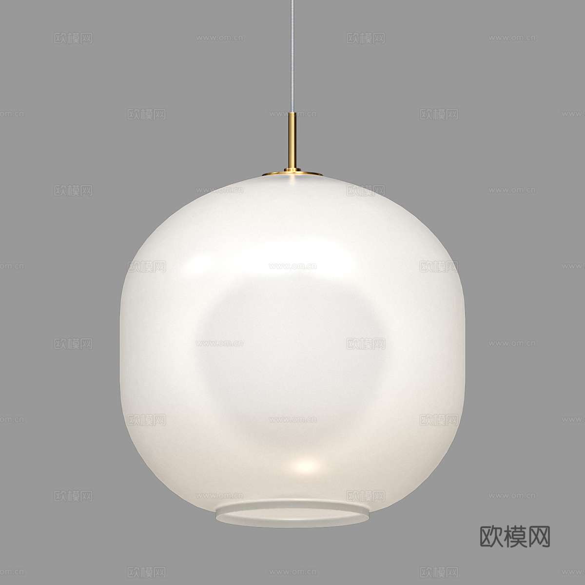 玻璃吊灯3d模型