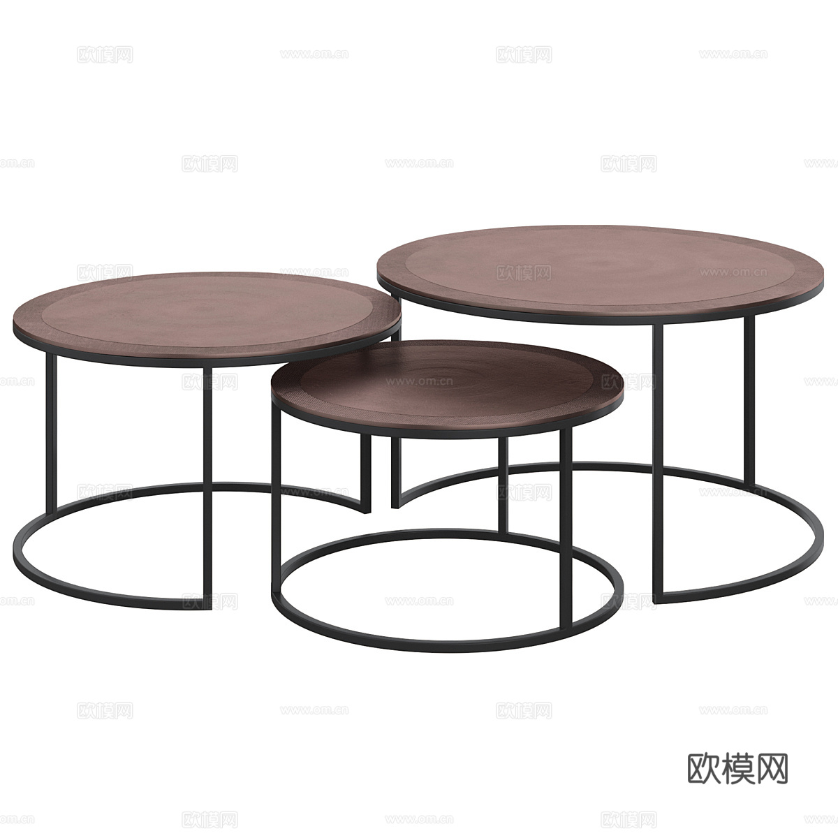 北欧简约茶几 茶几 简约茶几 客厅茶几 圆形茶几3d模型