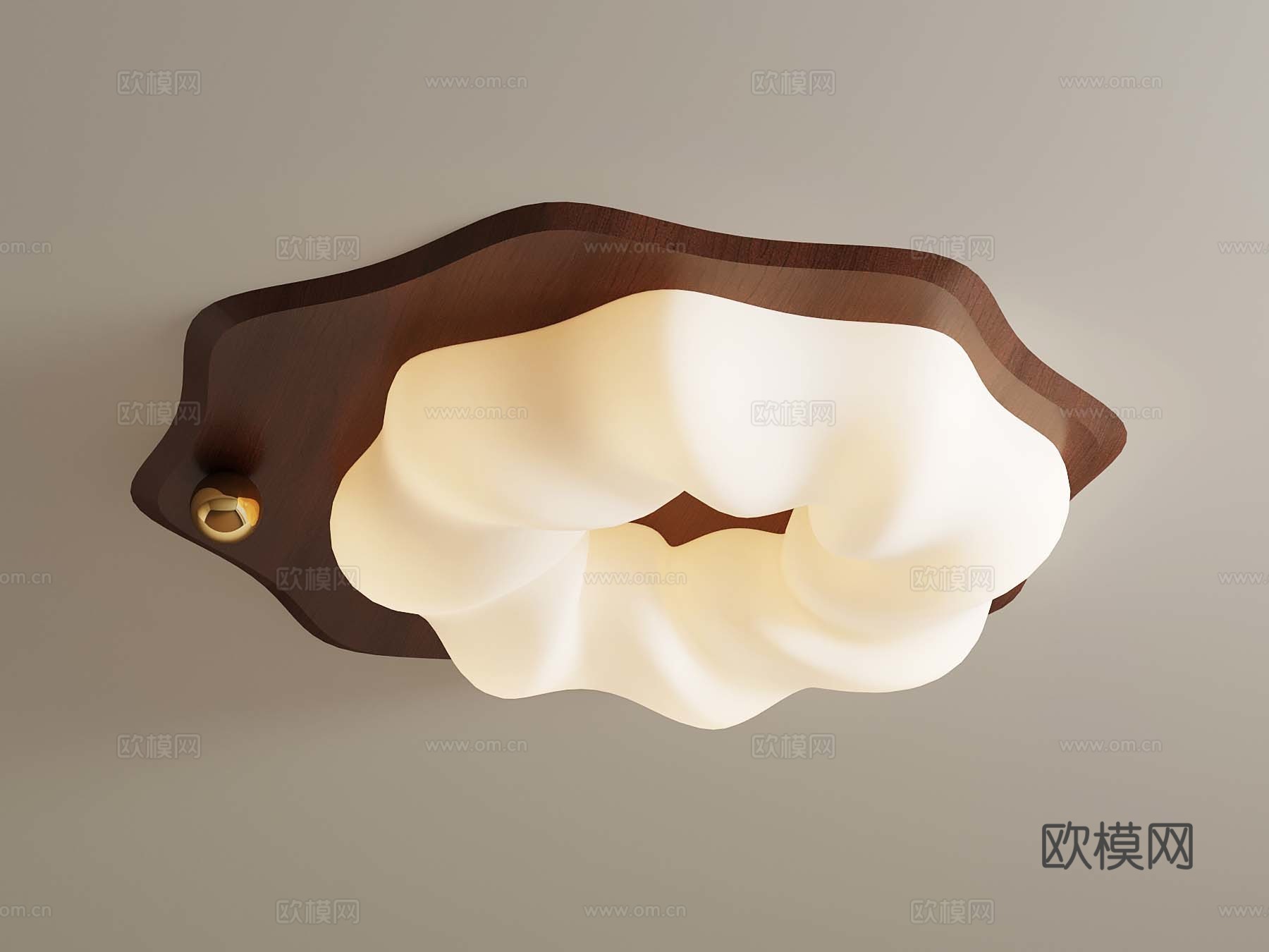 现代奶油风吸顶灯 儿童吸顶灯3d模型