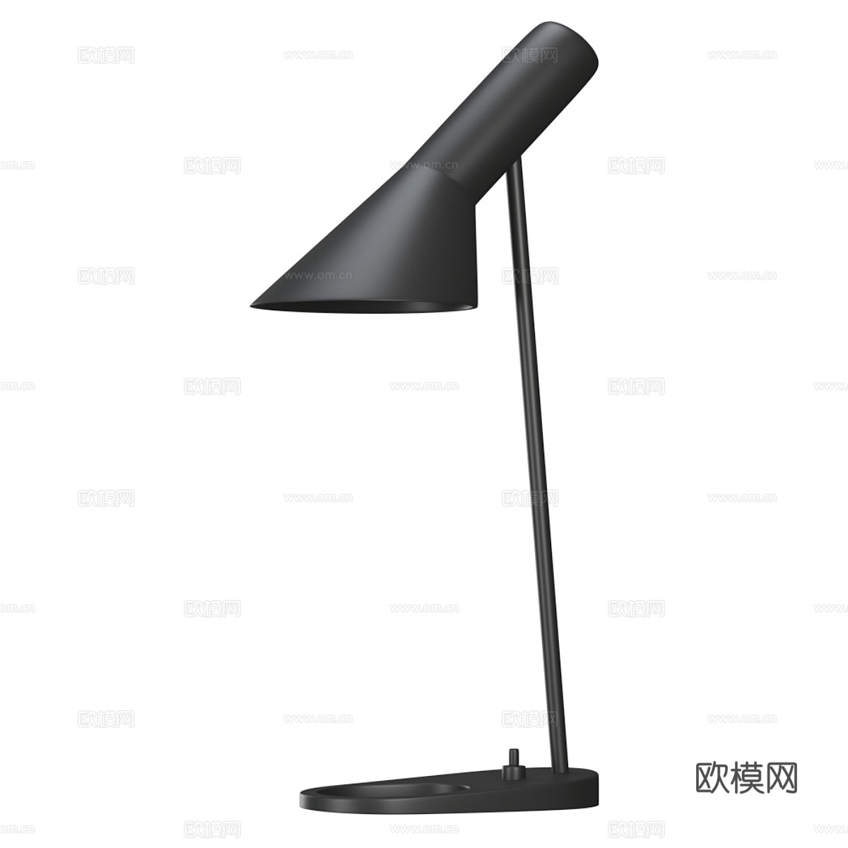 现代极简金属台灯3d模型