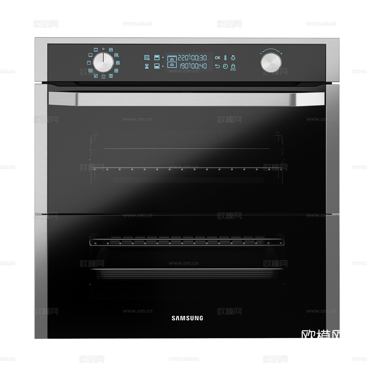 现代烤箱 三星烤箱 嵌入式烤箱 烤炉 厨房电器3d模型