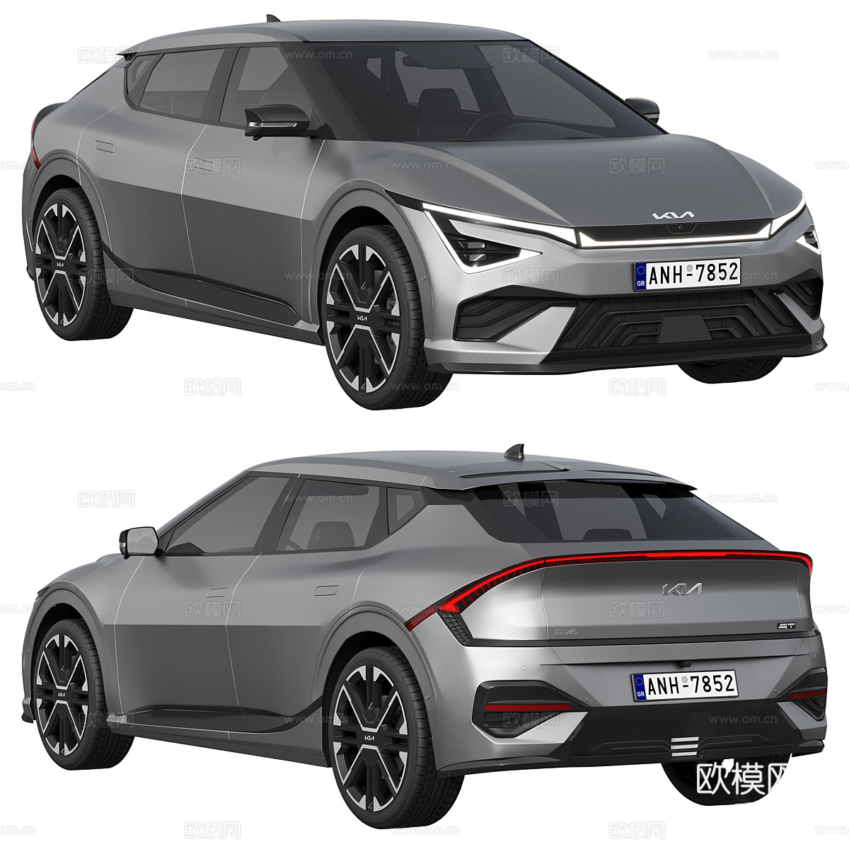 起亚 EV6 GT Line 2025 轿车3d模型