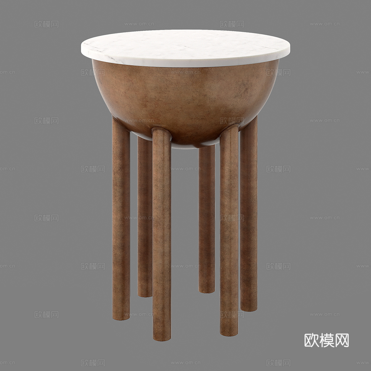 北欧简约矮凳 矮凳 木质矮凳 凳子 圆形凳子3d模型