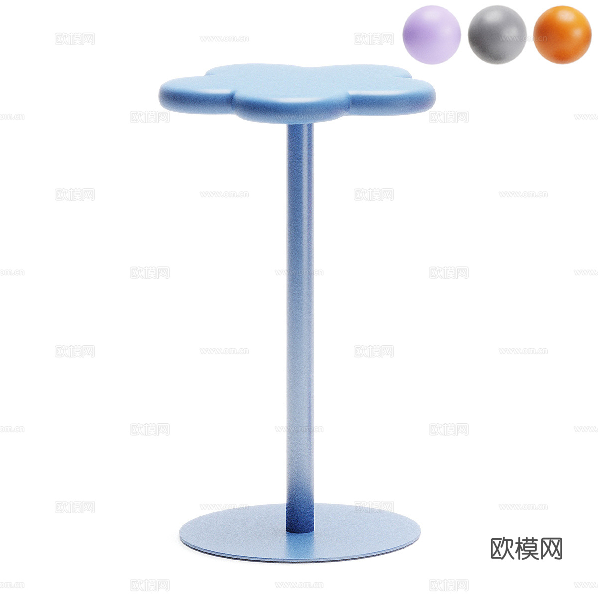 现代简约吧台椅子 椅子 简约吧台椅子 凳子3d模型