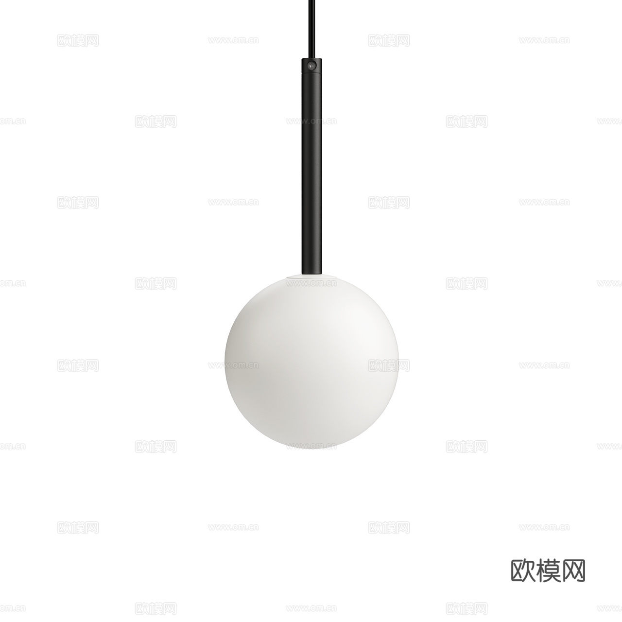 Mantra 现代吊灯 极简吊灯 玻璃吊灯 球形吊灯3d模型