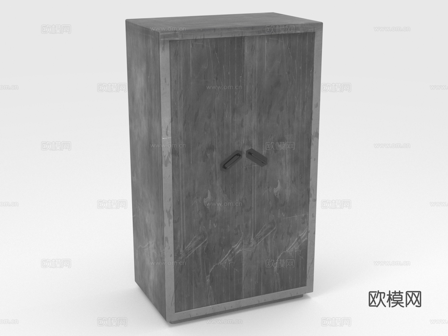 柜子 储物柜 置物柜 双门柜 铁皮柜3d模型