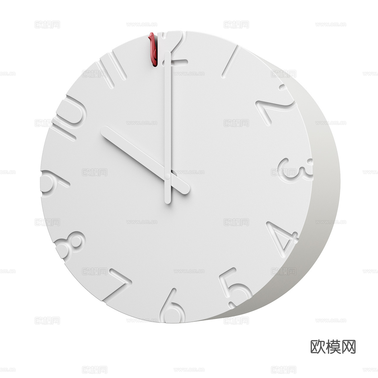 Lemnos 现代时钟 极简时钟 圆钟 挂钟 装饰时钟3d模型