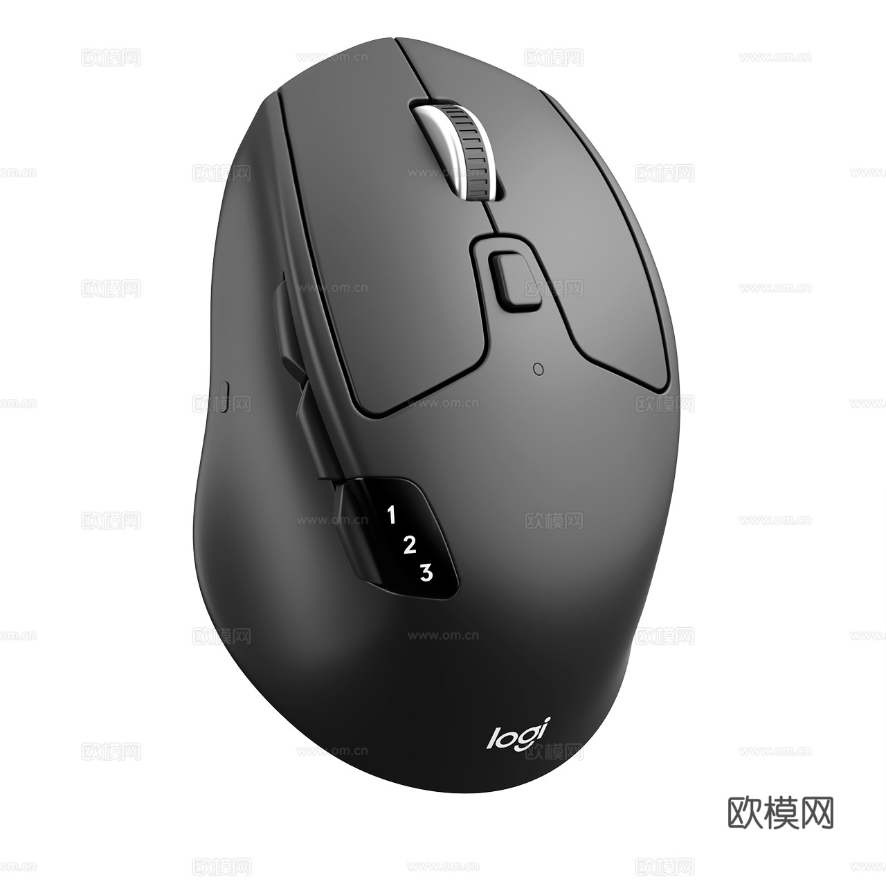 Logitech 罗技 M720 铁人三项无线鼠标 鼠标3d模型