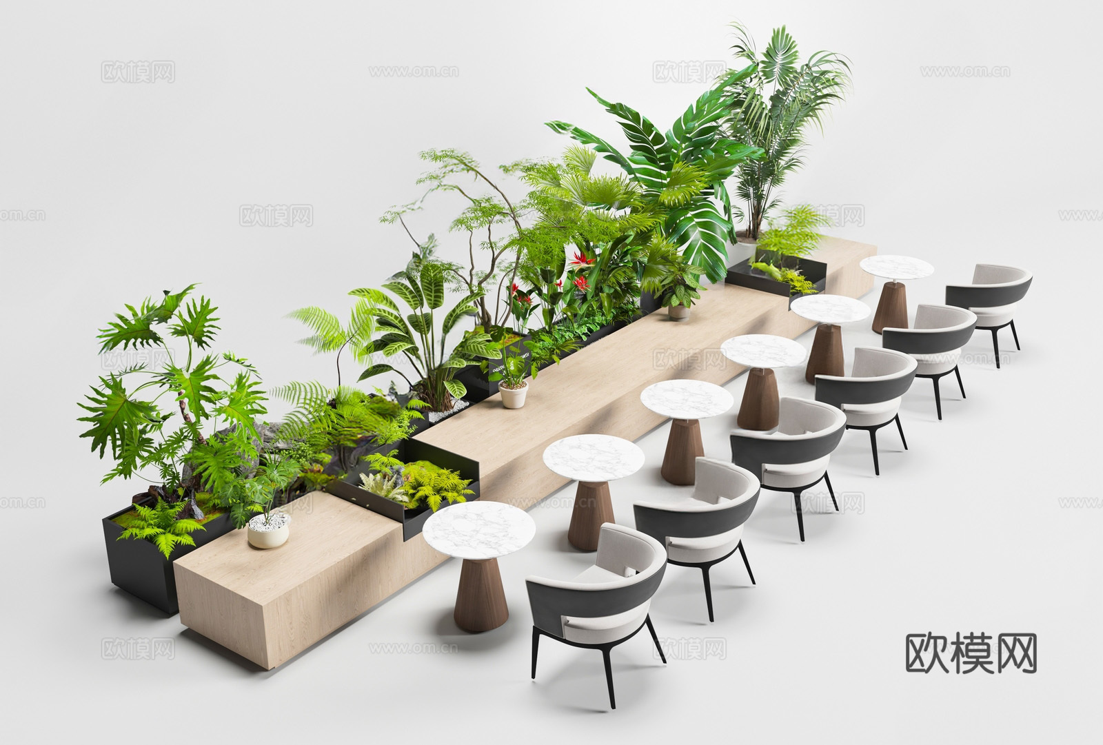 植物堆su模型