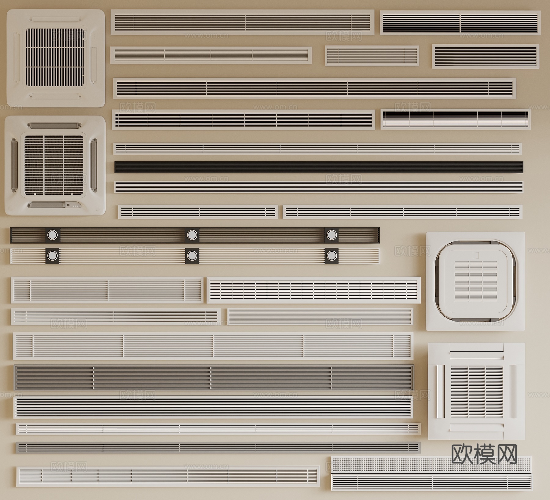 空调出风口 中央空调3d模型
