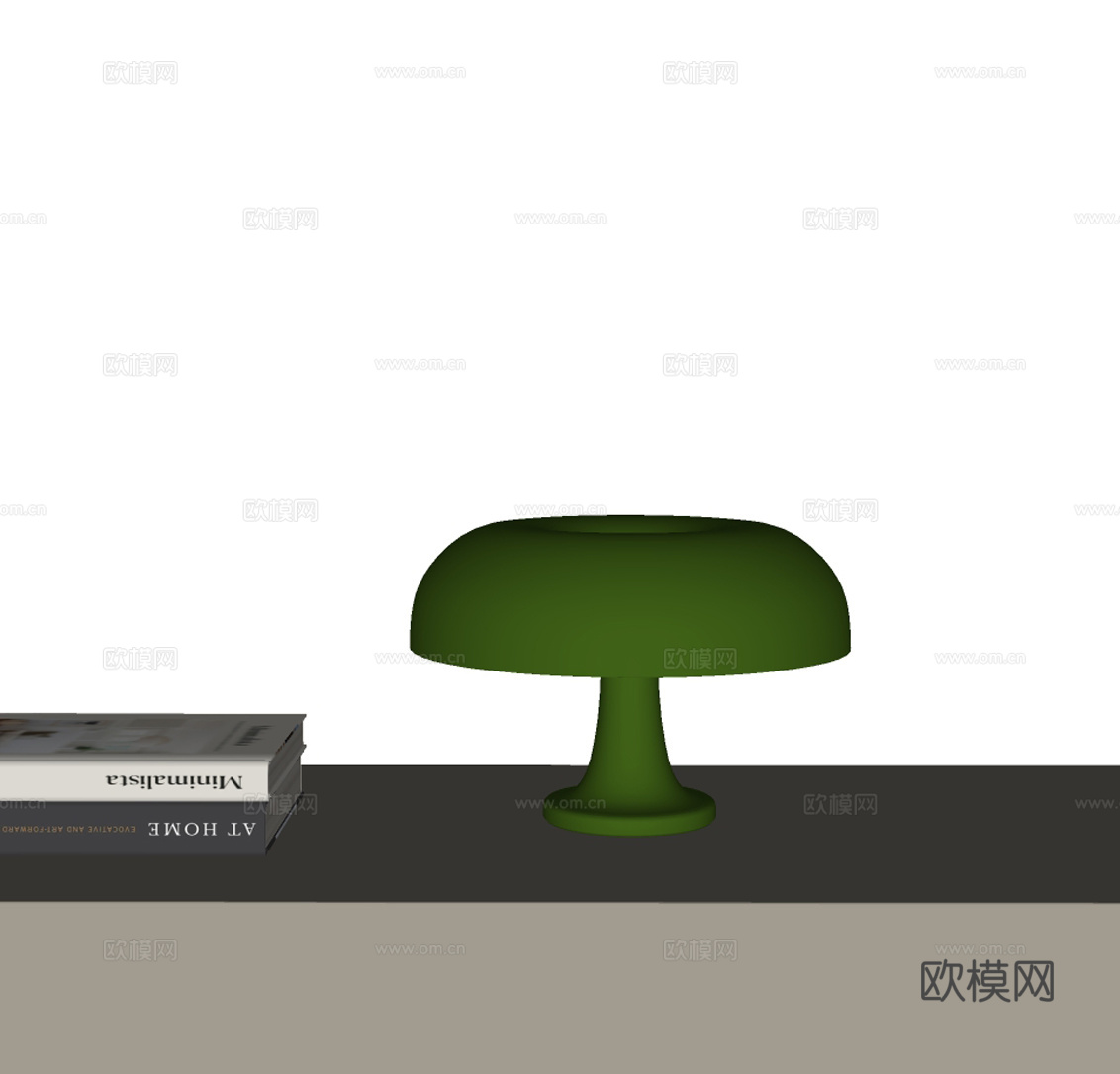现代简约台灯 儿童台灯su模型
