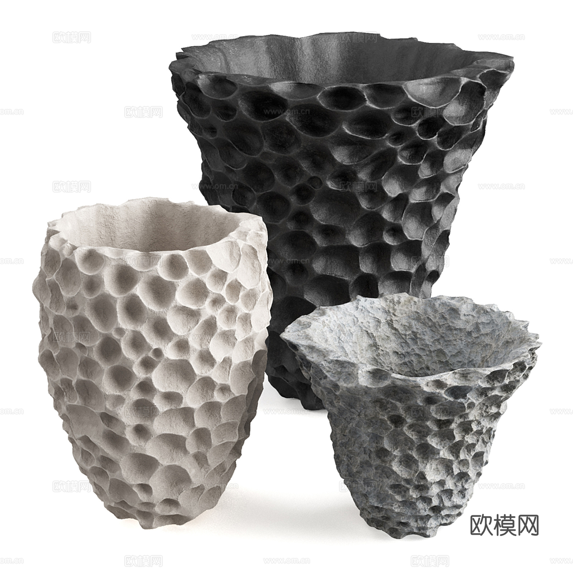中古风陶瓷器皿su模型