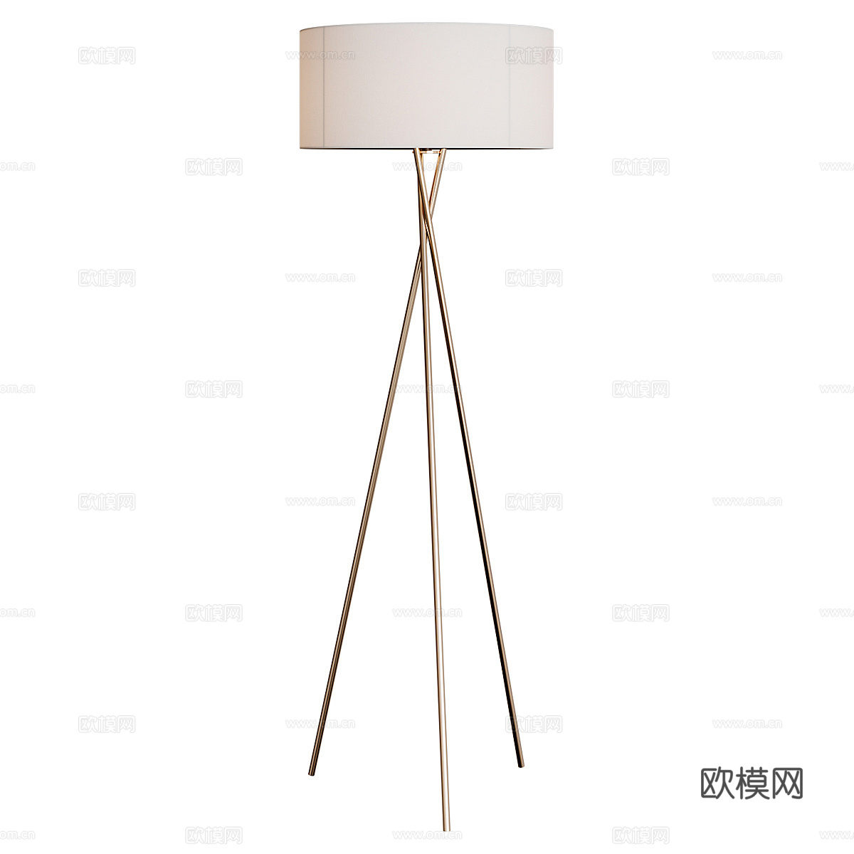 现代轻奢极简落地灯3d模型