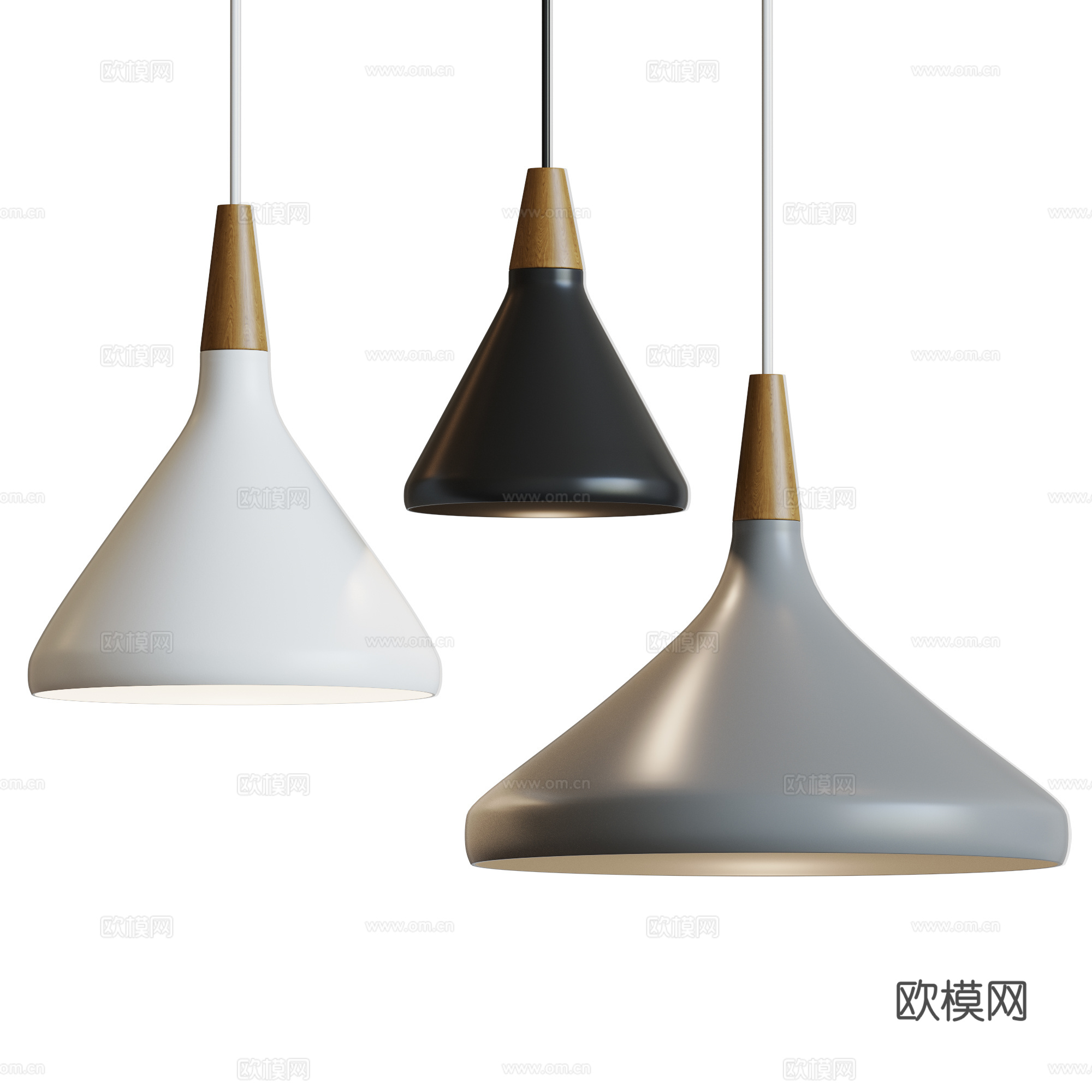 现代北欧装饰小吊灯3d模型