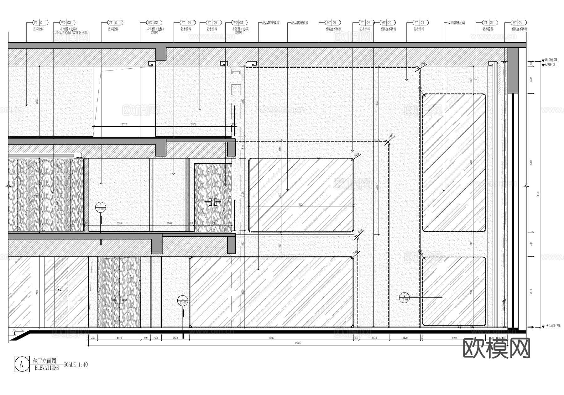 四层别墅 CAD施工图 家装私宅样板房 洋房豪宅 家装水电插cad施工图