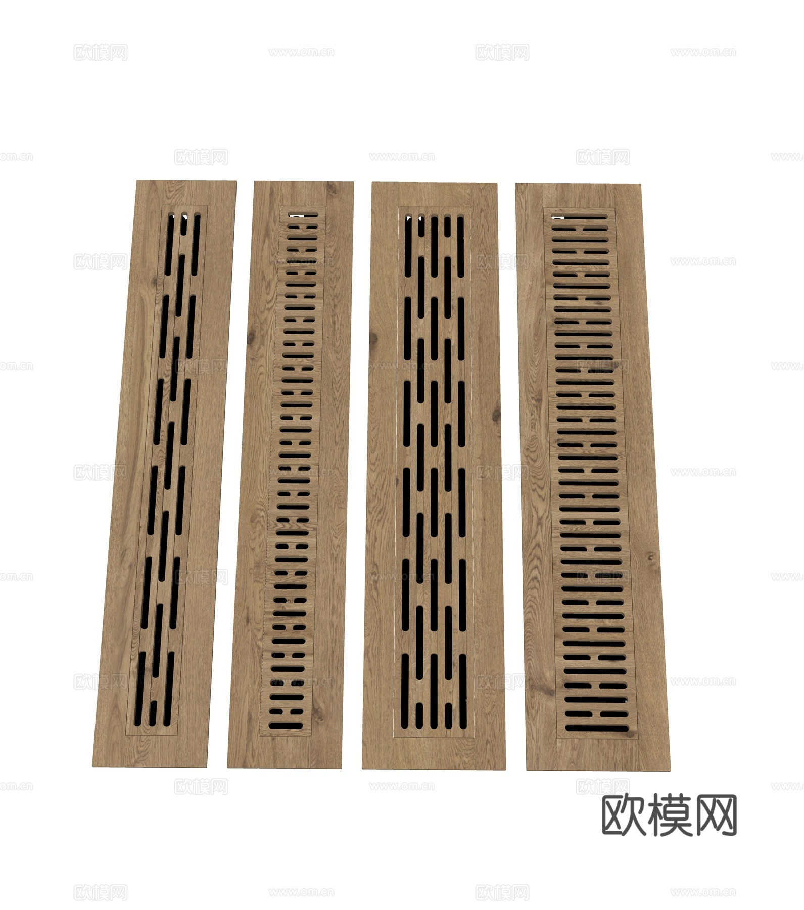 空调百叶出风口su模型