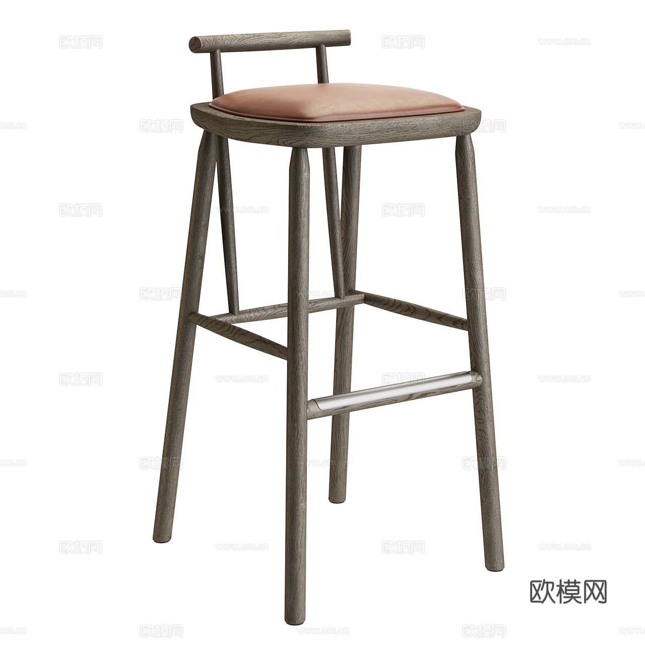 Linteloo 新中式吧椅 中式吧椅 吧凳 木吧凳 木吧椅3d模型
